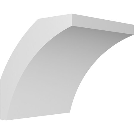 Ekena Millwork 4-in. W x 38-in. D x 38-in. H Thorton Architectural Grade PVC Knee Brace BRCP04X38X38THR